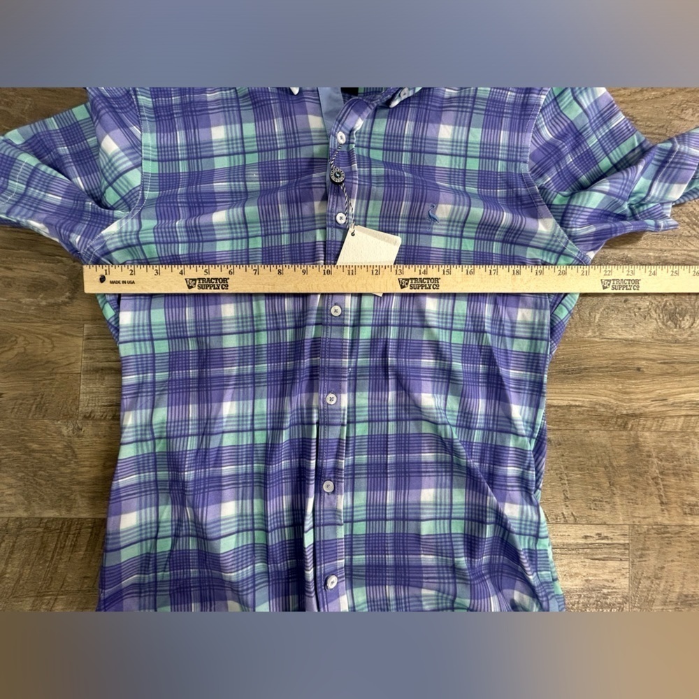 NEW Tailor Byrd Plaid Short Sleeve Button Down - Picture 4 of 8
